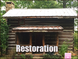 Historic Log Cabin Restoration  Stuart, Virginia